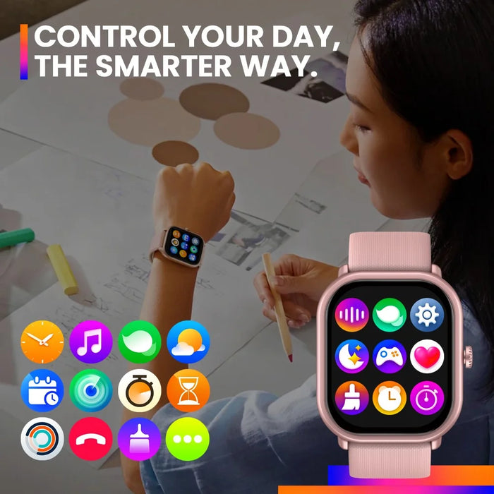 ZEBLAZE GTS3 Pro Smart Watch Ultra-big HD AMOLED Screen Health Fitness Tracker - Black - 7