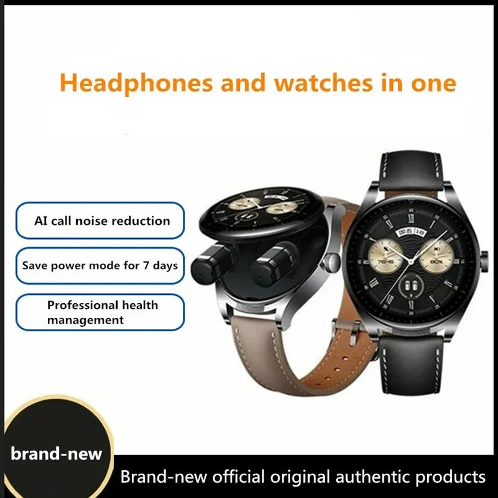 HUAWEI WATCH Buds 1.43-Inch AMOLED Earbuds and Smartwatch 2-in-1 Electric Watch (Chinese Version) - Black - 2