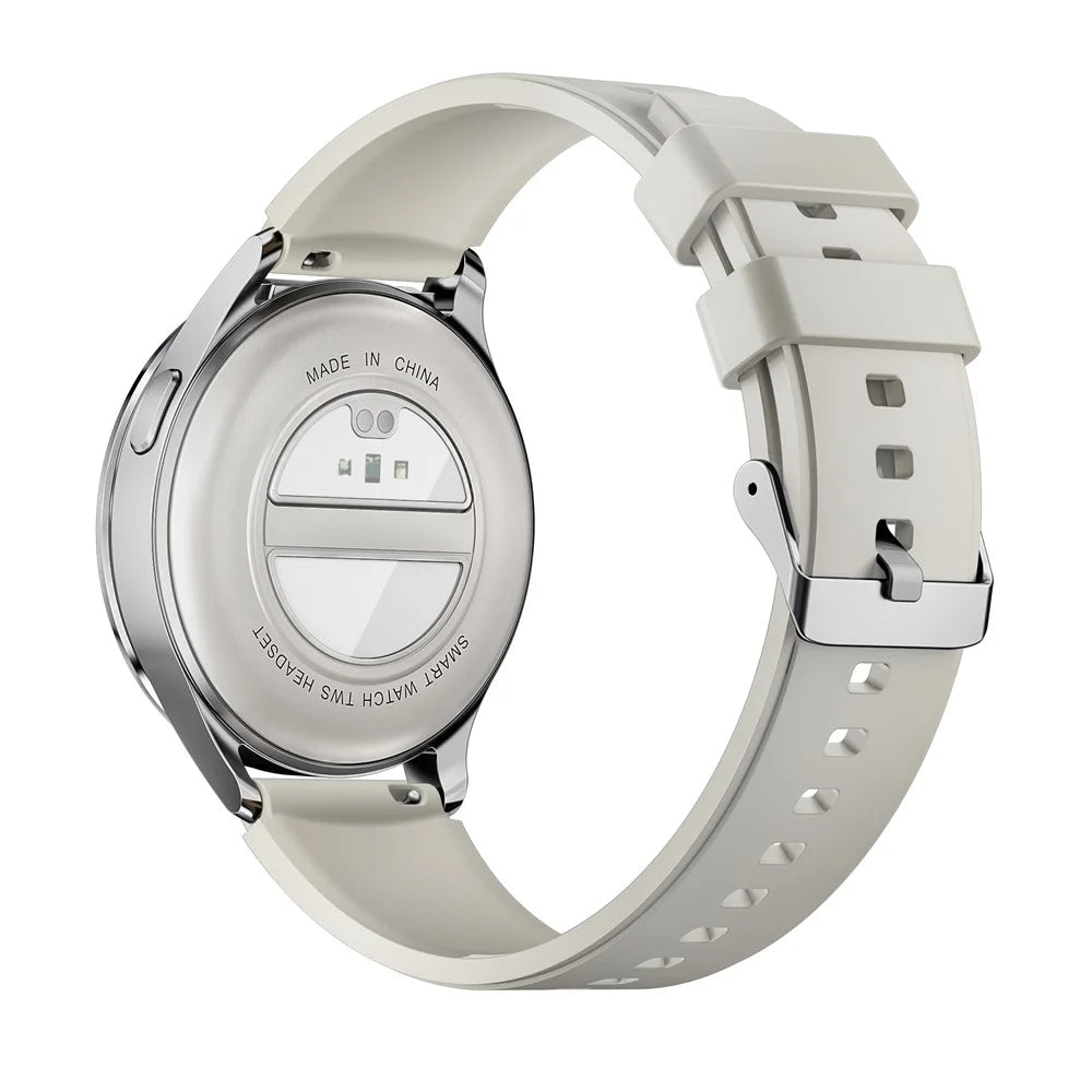 X10 2-in-1 1.39-inch Smart Watch with Earbuds, Flip Cover Version - Silver - 7