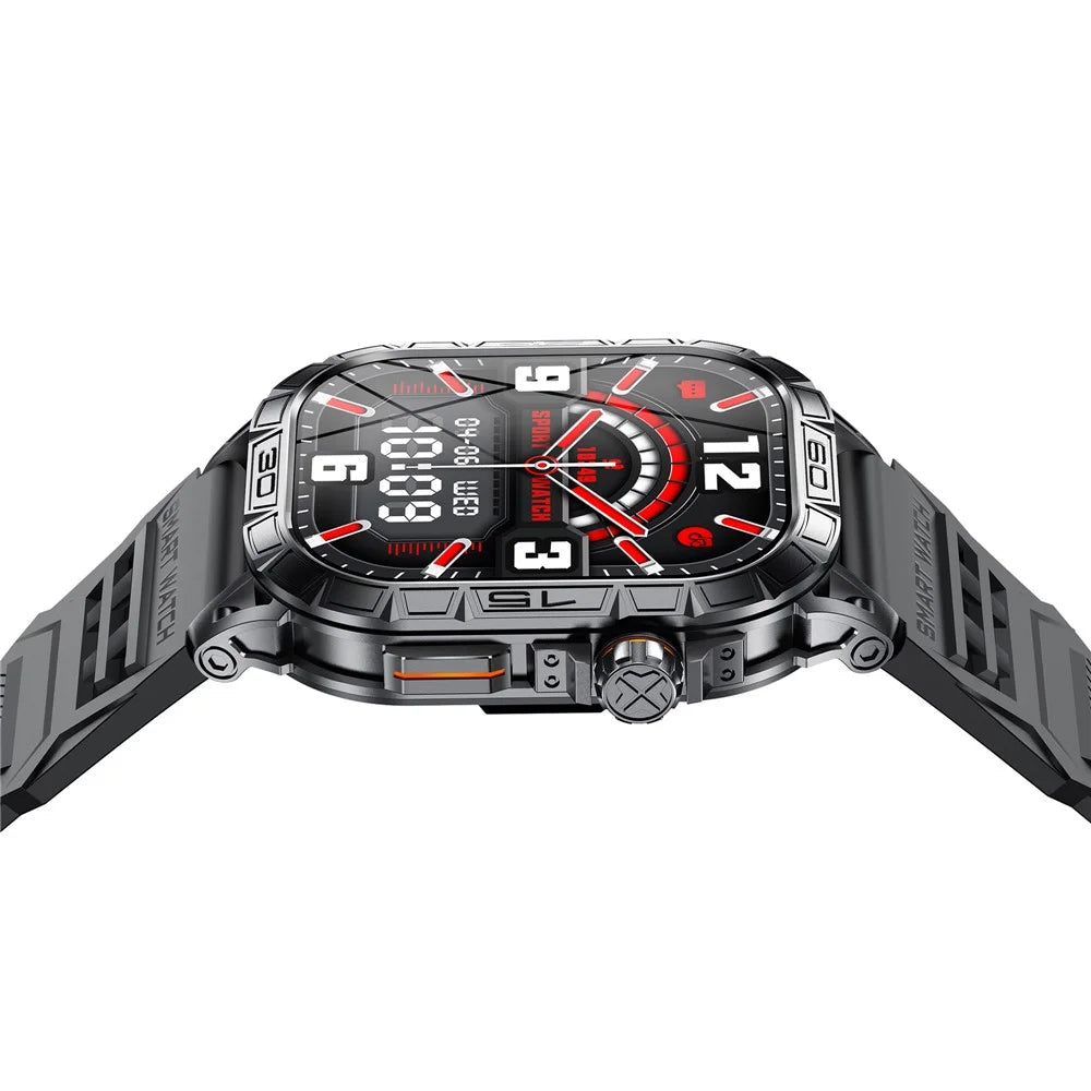 K63 1.96" AMOLED Screen Bluetooth-compatible Call Smart Watch with Heart Rate, Blood Oxygen Monitoring - Black - 4