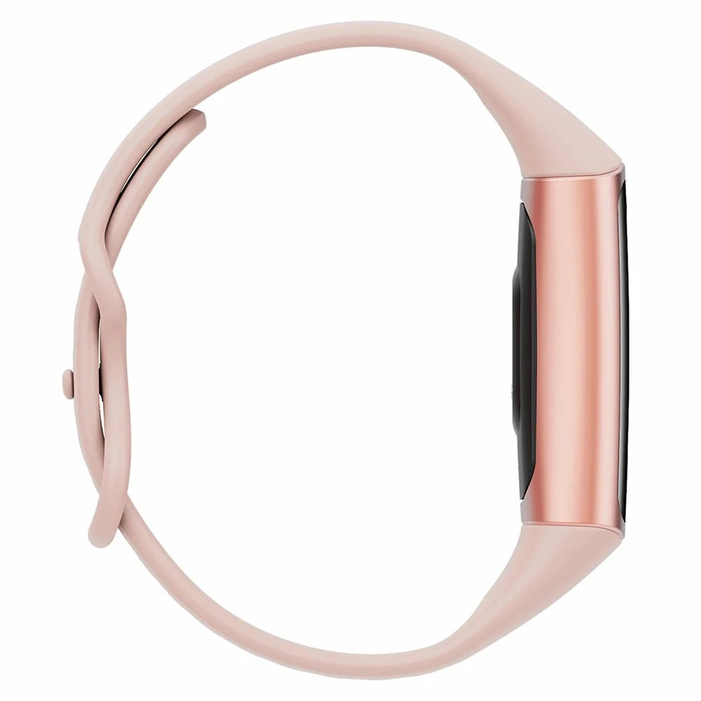 C68 1.1" Slim Fitness Tracker Bracelet Watch with Heart Rate Health Monitoring  - Gold / Pink - 4