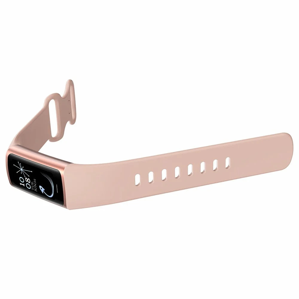 C68 1.1" Slim Fitness Tracker Bracelet Watch with Heart Rate Health Monitoring  - Gold / Pink - 5