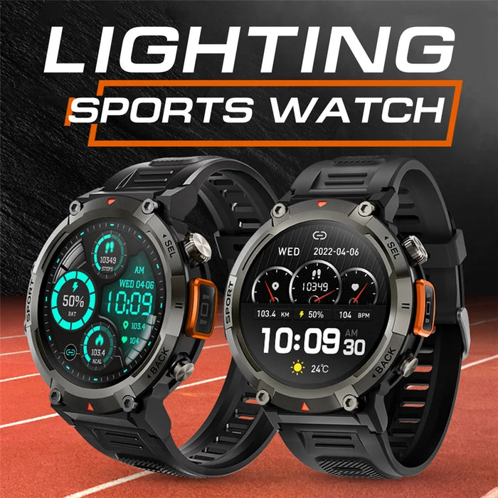 S100 1.45-inch Display Bluetooth-compatible Call Fitness Smart Watch with Light - 4