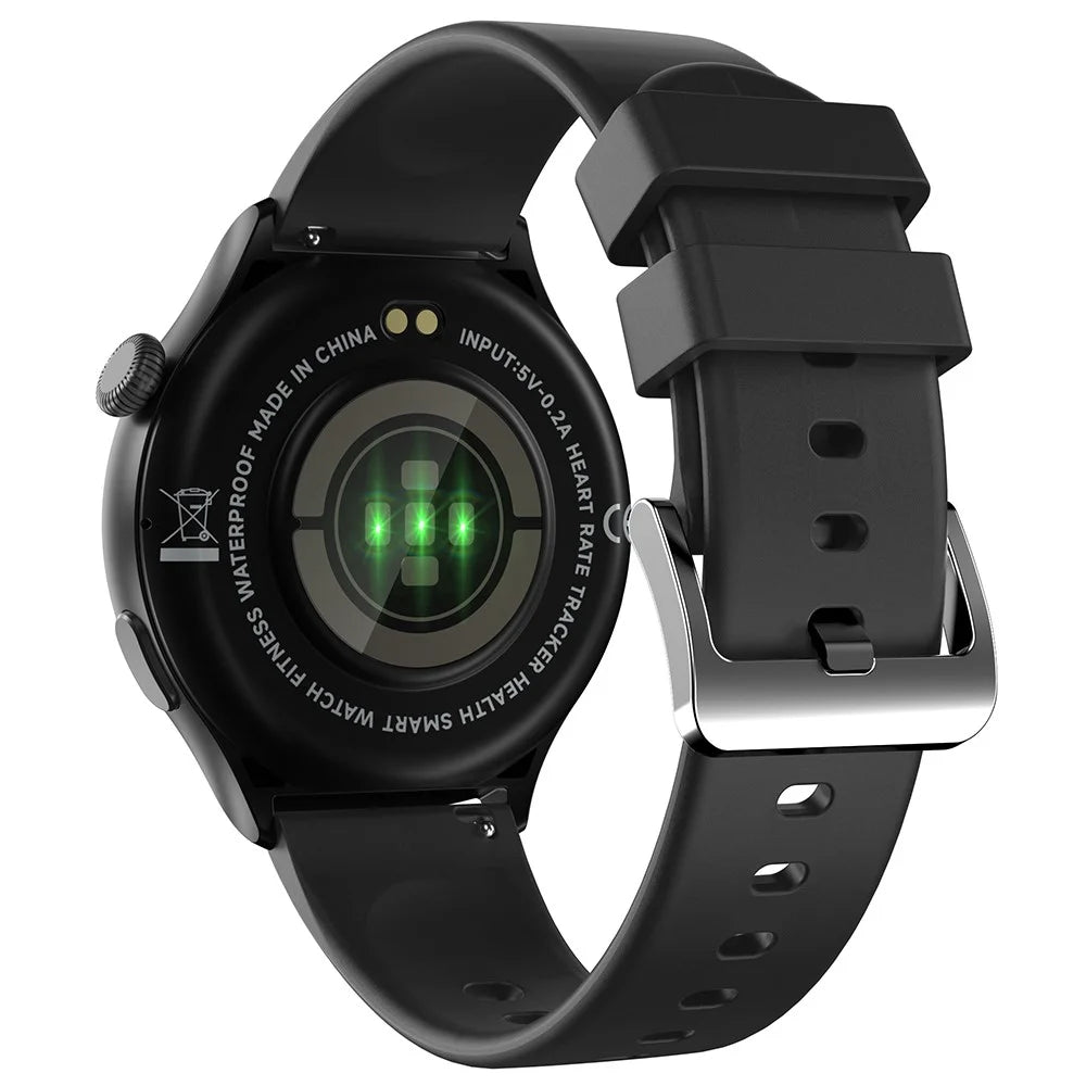 MX16 1.43-inch Round Screen Bluetooth-compatible Calling Health Monitor Smart Watch - Black - 3