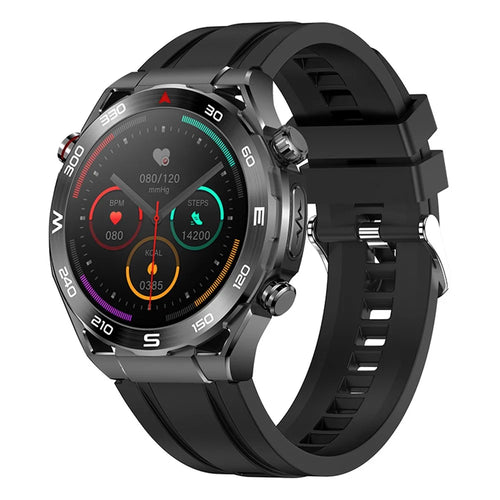 X100 1.43-inch Round Screen Multi-sport Modes Health Monitor Smart Watch - Black - 1
