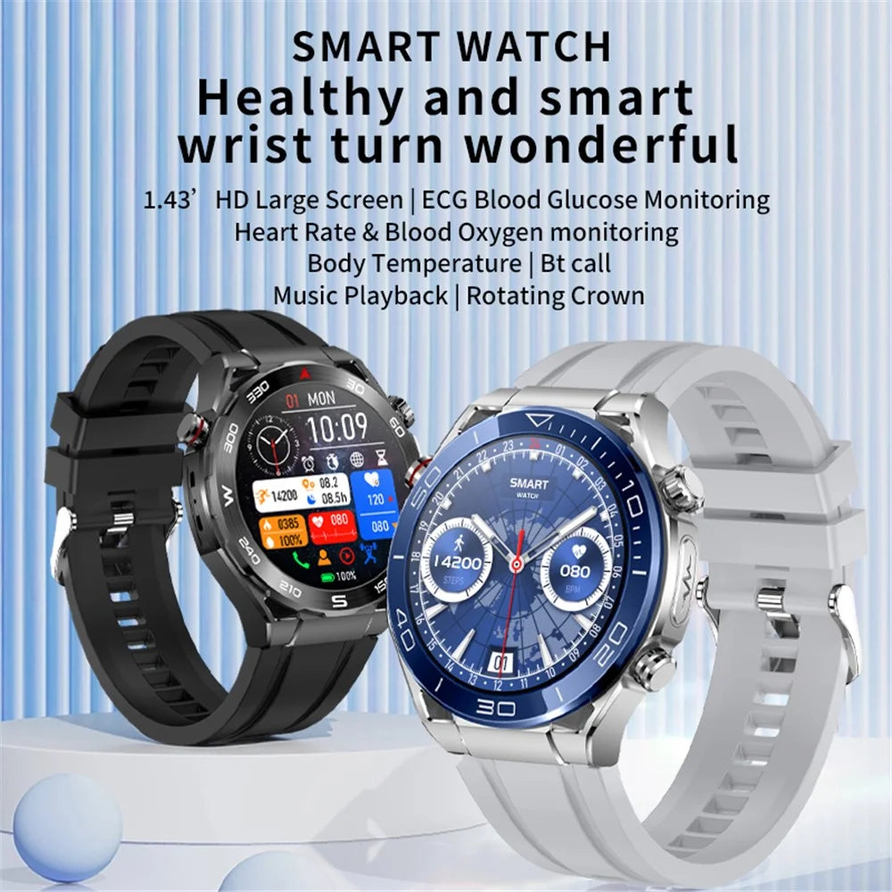 X100 1.43-inch Round Screen Multi-sport Modes Health Monitor Smart Watch - Black - 3