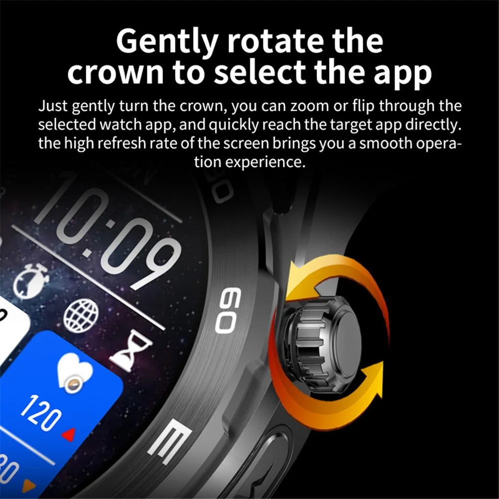 X100 1.43-inch Round Screen Multi-sport Modes Health Monitor Smart Watch - Black - 5