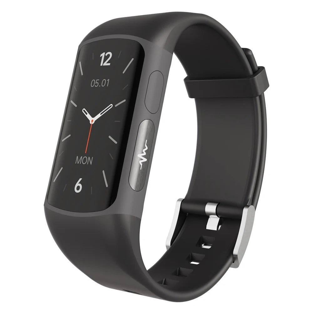 H8 1.47" Screen Fitness Tracker with Heart Rate Blood Pressure Blood Oxygen Health Tracker Smart Watch - Black - 1