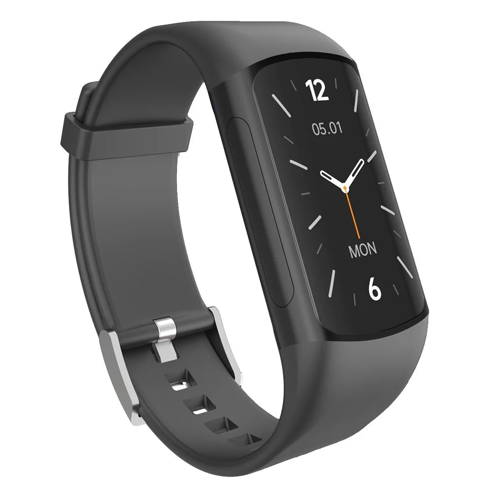 H8 1.47" Screen Fitness Tracker with Heart Rate Blood Pressure Blood Oxygen Health Tracker Smart Watch - Black - 2
