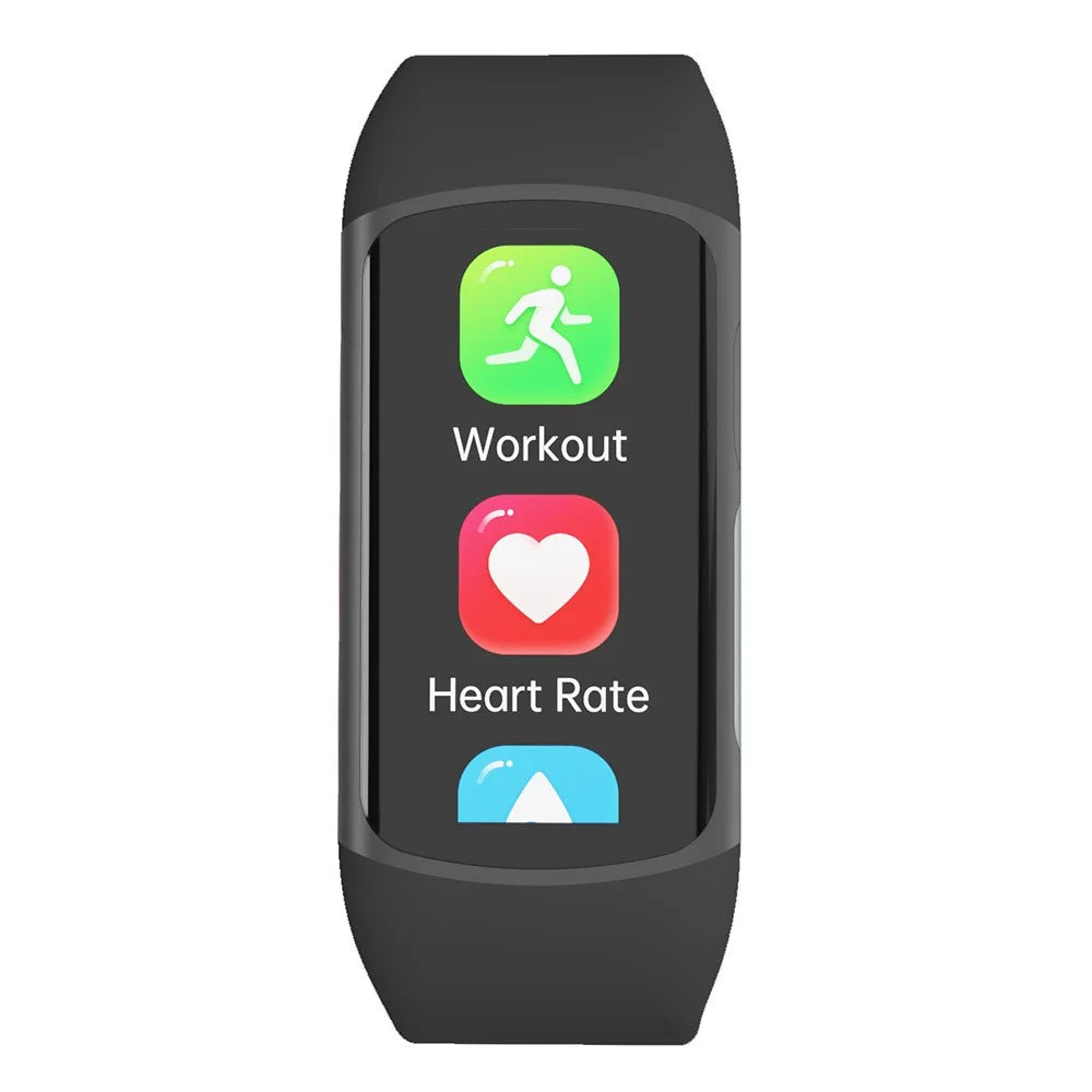 H8 1.47" Screen Fitness Tracker with Heart Rate Blood Pressure Blood Oxygen Health Tracker Smart Watch - Black - 3