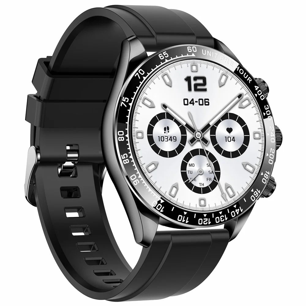 AK63 AMOLED Screen Smart Watch Bluetooth-compatible Call Wrist Bracelet with Silicone Strap - Black - 2