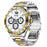 AK63 Bluetooth-compatible Call AMOLED Screen Smart Watch Bracelet with Steel Strap - Gold+Silver - 1