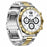 AK63 Bluetooth-compatible Call AMOLED Screen Smart Watch Bracelet with Steel Strap - Gold+Silver - 2