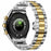 AK63 Bluetooth-compatible Call AMOLED Screen Smart Watch Bracelet with Steel Strap - Gold+Silver - 4