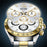 AK63 Bluetooth-compatible Call AMOLED Screen Smart Watch Bracelet with Steel Strap - Gold+Silver - 6