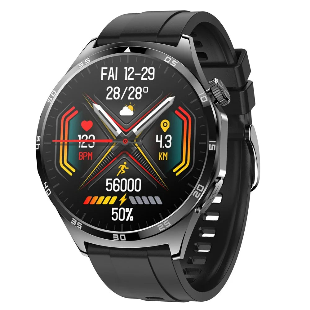 MT300 AMOLED Screen Sports Watch Bluetooth-compatible Call ECG Blood Glucose Health Monitoring Smart Watch - Black - 2