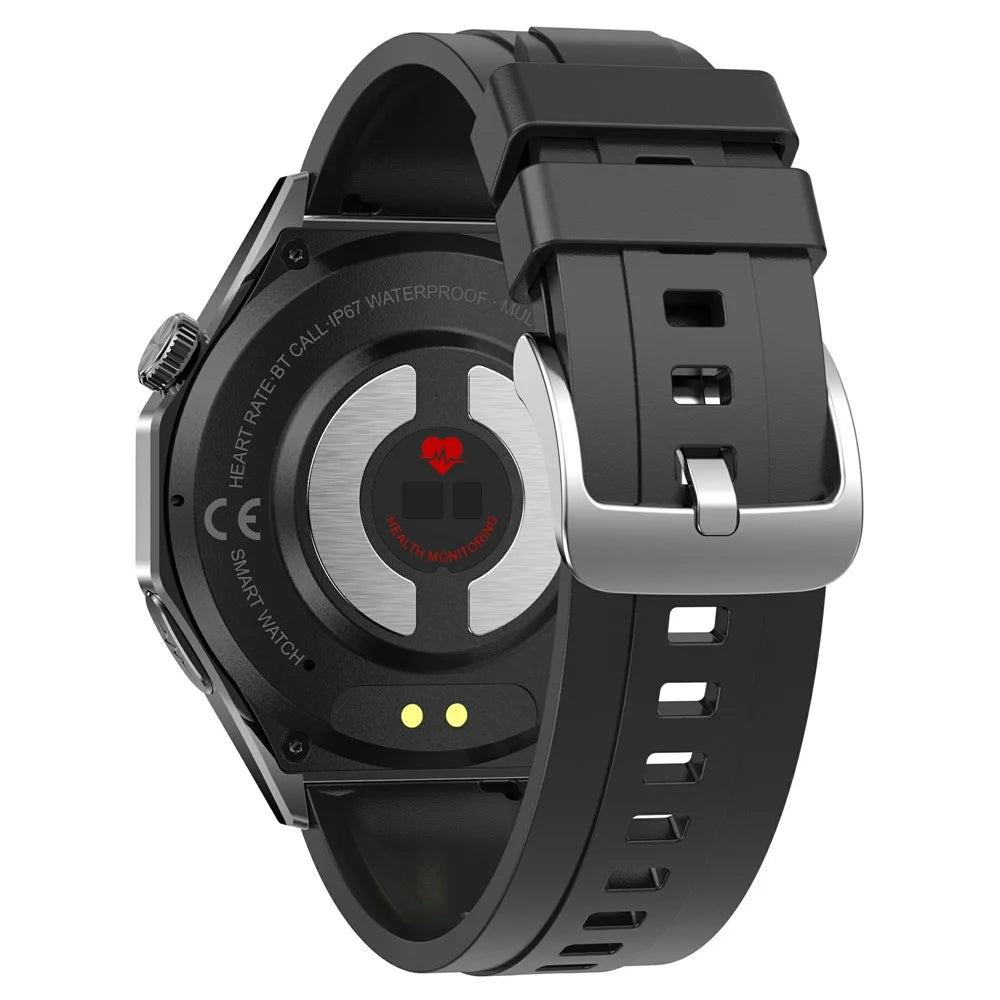 MT300 AMOLED Screen Sports Watch Bluetooth-compatible Call ECG Blood Glucose Health Monitoring Smart Watch - Black - 3