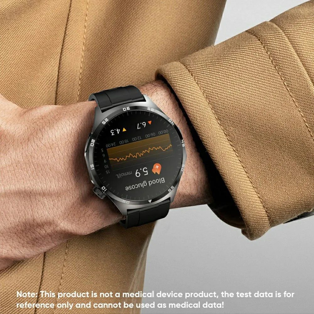 MT300 AMOLED Screen Sports Watch Bluetooth-compatible Call ECG Blood Glucose Health Monitoring Smart Watch - Black - 6