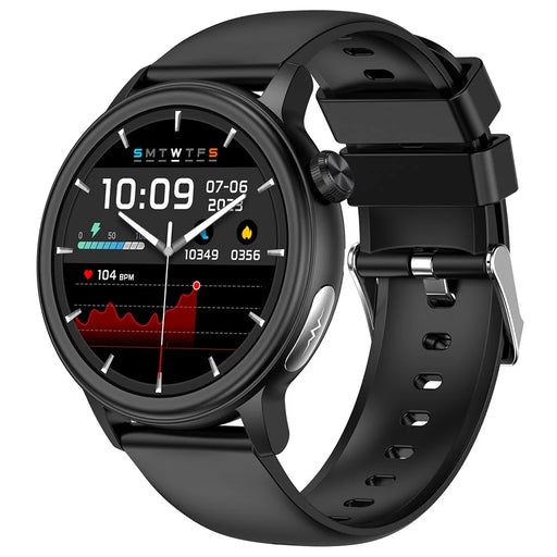 ET470 1.39’’ AMOLED Waterproof Smart Watch with Blood Oxygen / Sleep / Heart Rate Monitor - Black - 1