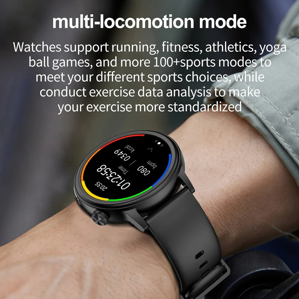 ET470 1.39’’ AMOLED Waterproof Smart Watch with Blood Oxygen / Sleep / Heart Rate Monitor - Black - 6