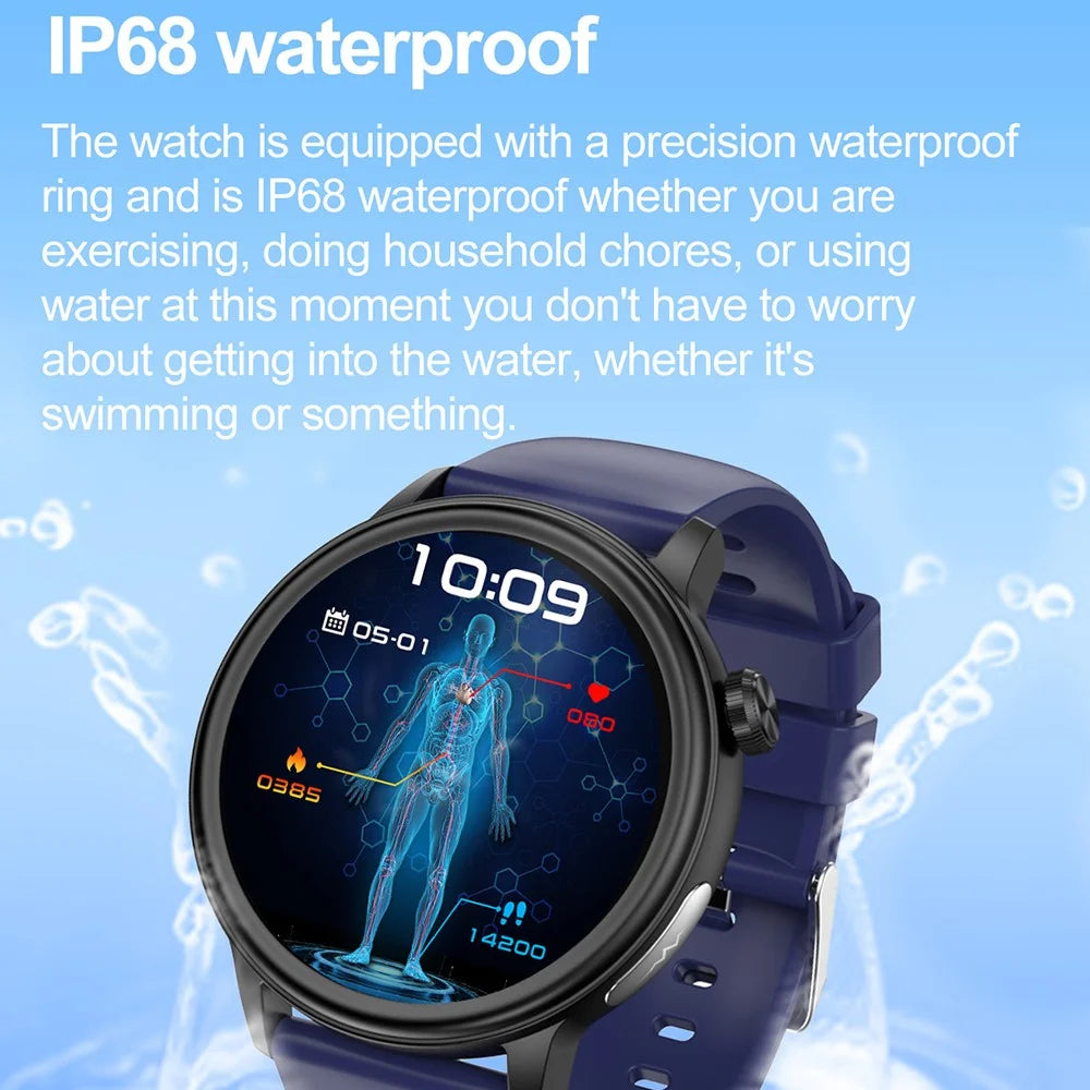 ET470 1.39’’ AMOLED Waterproof Smart Watch with Blood Oxygen / Sleep / Heart Rate Monitor - Black - 7