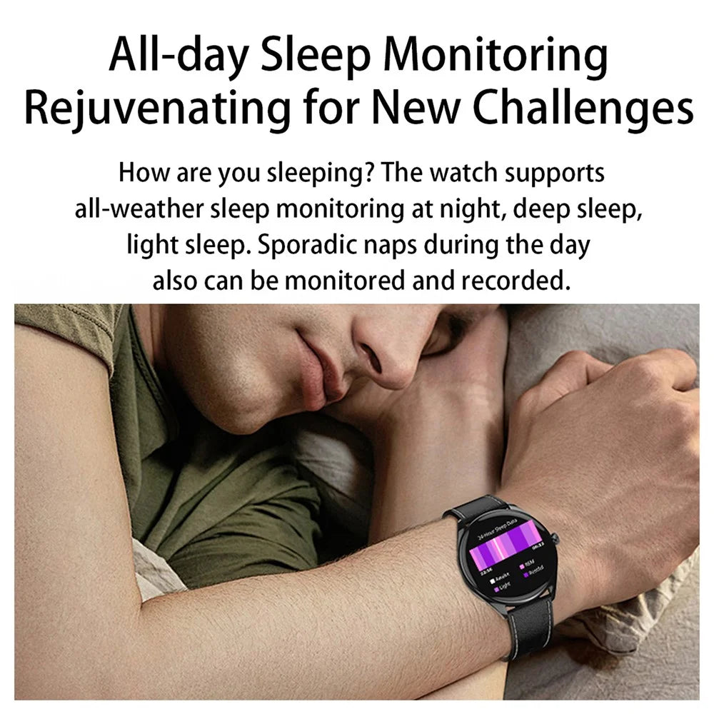 MT55 1.43-inch AMOLED Screen Heart Rate Monitor Sports Tracker Smart Watch, Silicone Strap - Black - 7