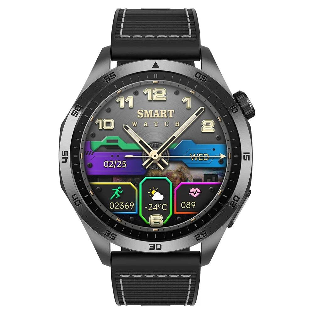 ET485 1.43’’ AMOLED Display Smart Watch Bluetooth-compatible Call Sports Watch with Nylon Strap - Black - 2