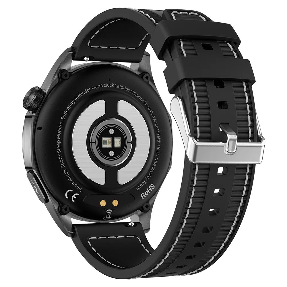 ET485 1.43’’ AMOLED Display Smart Watch Bluetooth-compatible Call Sports Watch with Nylon Strap - Black - 3