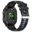 KR82 Waterproof Men's Wrist Bracelet Flashlight 2.1-Inch Screen Smart Watch for Outdoors - Black+Blue - 3