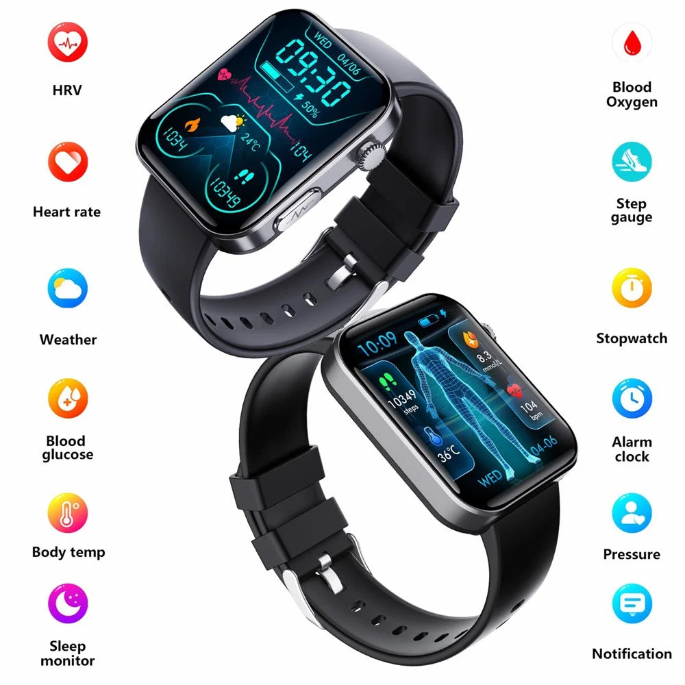 F300 2.10 inch HD Screen Smart Watch Bluetooth-compatible Call Heart Rate Monitor Sport Watch - Black - 2