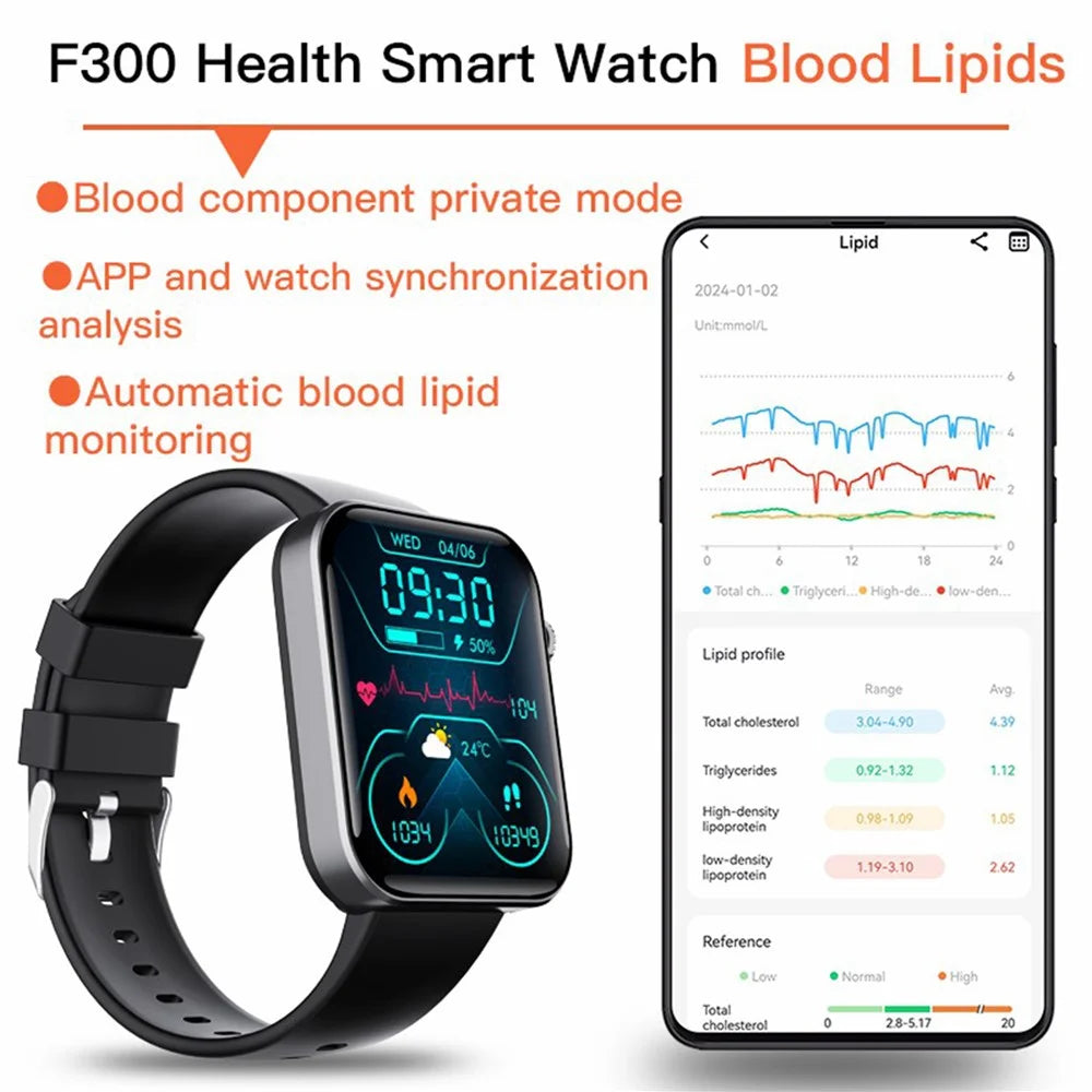 F300 2.10 inch HD Screen Smart Watch Bluetooth-compatible Call Heart Rate Monitor Sport Watch - Black - 7