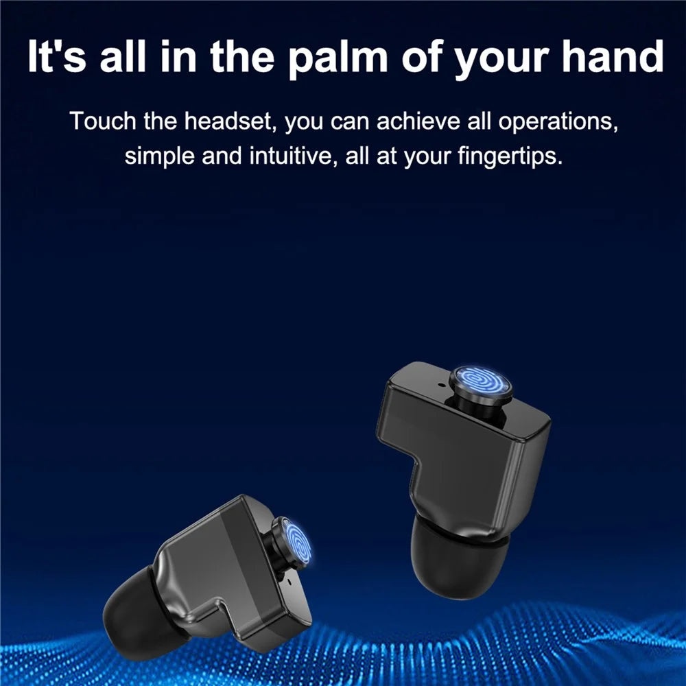 GT55 2-in-1 Bluetooth-compatible TWS Earphone Smart Watch Health Monitoring Bluetooth-compatible Calling Sports Watch - Black - 5