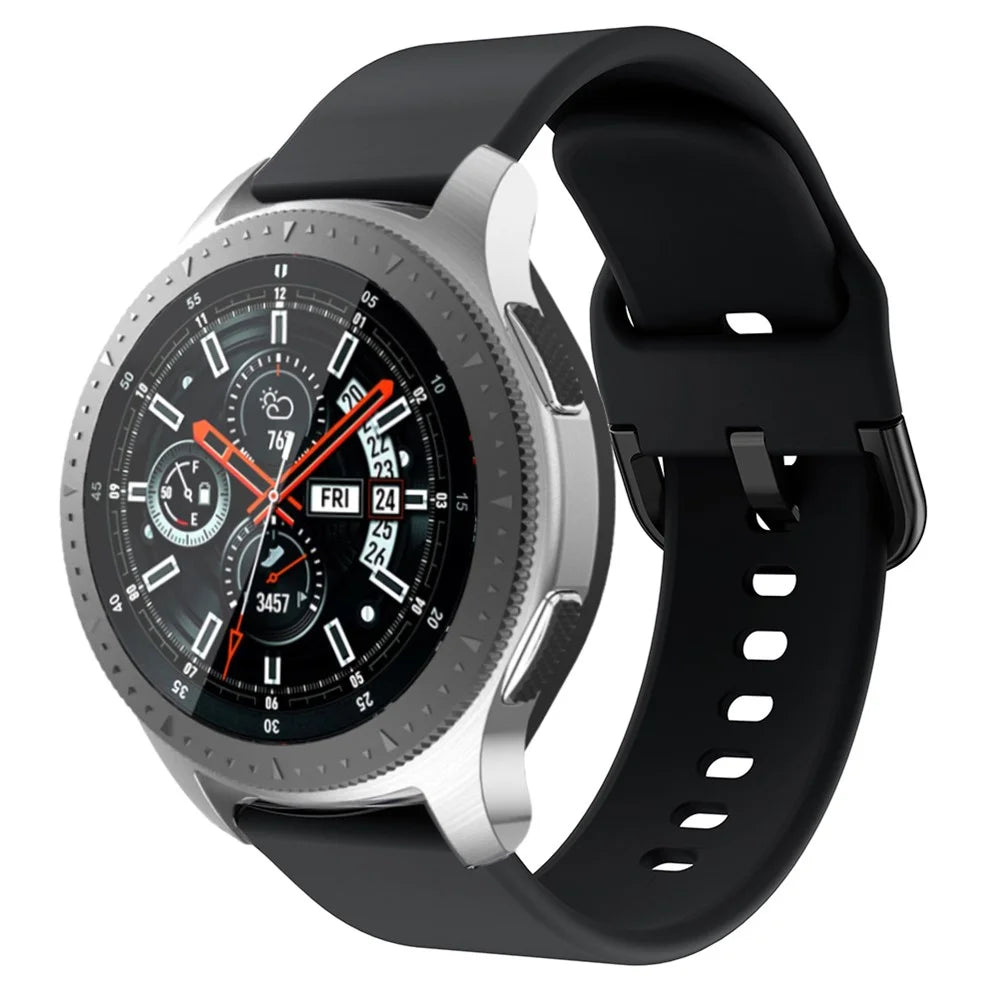 Silicone Watchband Strap for Samsung Gear S3 Active - Black - 2