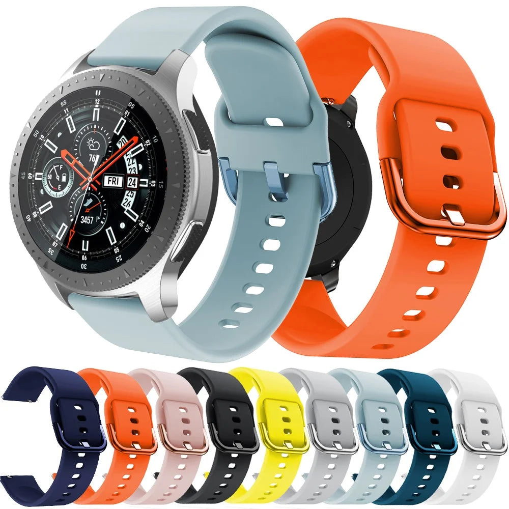 Silicone Watchband Strap for Samsung Gear S3 Active - Black - 6