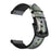 For Samsung Gear Sport (S4) Silicone Cowhide Leather Watch Strap - Green Camouflage - 1