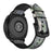 For Samsung Gear Sport (S4) Silicone Cowhide Leather Watch Strap - Green Camouflage - 4