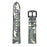 For Samsung Gear Sport (S4) Silicone Cowhide Leather Watch Strap - Green Camouflage - 7