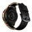 20mm Pork Ribs Style Genuine Leather Coated Smart Watch Strap for Samsung Galaxy Watch 42mm - Black - 3