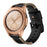20mm Pork Ribs Style Genuine Leather Coated Smart Watch Strap for Samsung Galaxy Watch 42mm - Black - 4