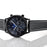 22mm Genuine Leather Watch Strap Replacement Band for Samsung Gear S3 Classic/S3 Frontier - Black - 5