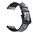 22mm Silicone + Leather Camouflage Watch Strap for Samsung Gear S3 Classic/S3 Frontier - Thorns Black - 1