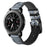 22mm Silicone + Leather Camouflage Watch Strap for Samsung Gear S3 Classic/S3 Frontier - Thorns Black - 2