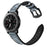 22mm Silicone + Leather Camouflage Watch Strap for Samsung Gear S3 Classic/S3 Frontier - Thorns Black - 6