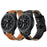 22mm Top Layer Cowhide Leather Watch Strap Watchband Replacement for Samsung Gear S3 Classic/S3 Frontier - Black - 6