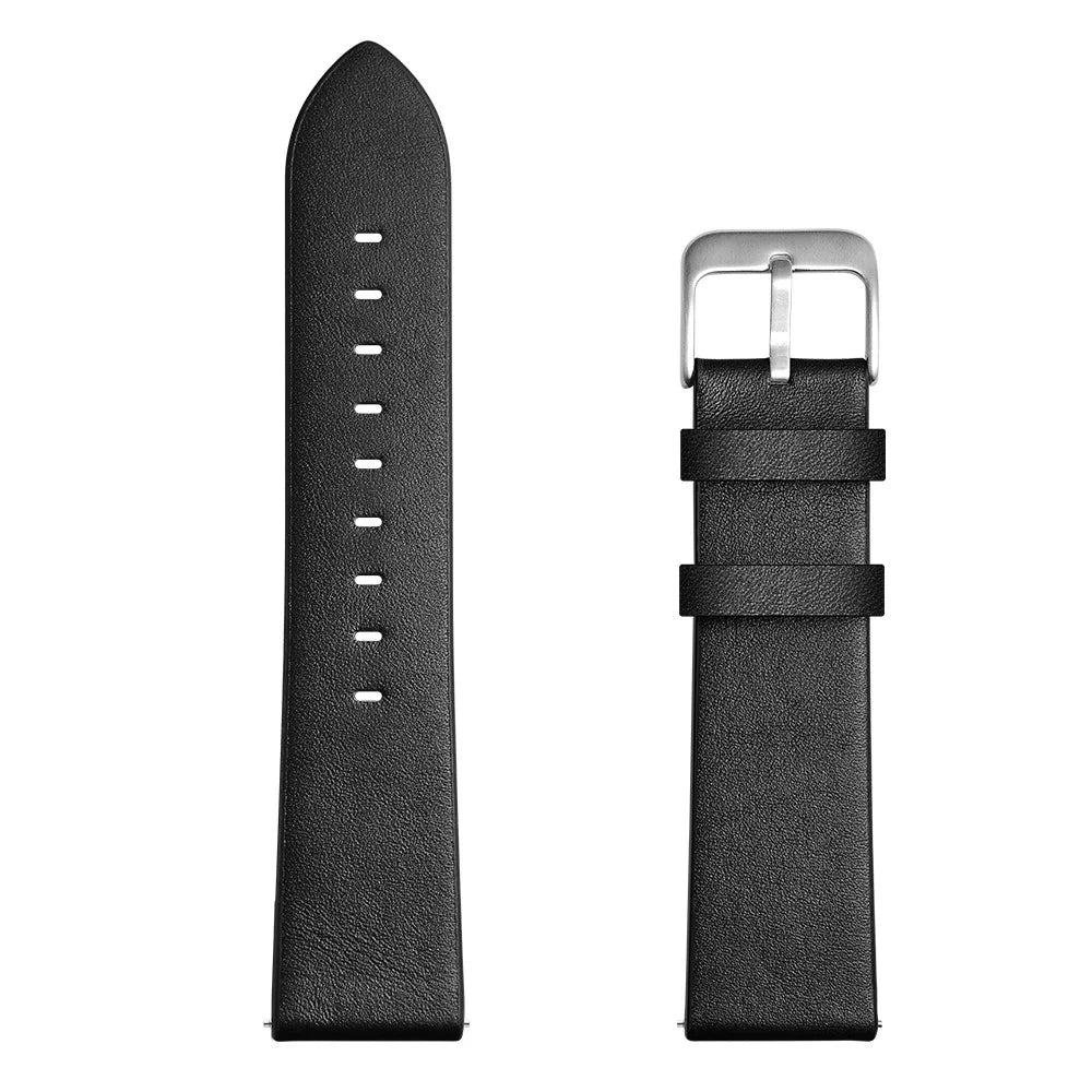 22mm Genuine Leather Watch Strap Smart Watch Band for Huawei Watch GT / Watch Magic / Watch 2 - Black - 3