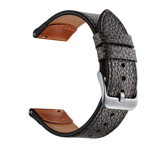 22mm Genuine Leather Stone Texture Watch Strap Replacement for Huawei Watch GT1 / 2 / Watch Magic - 1