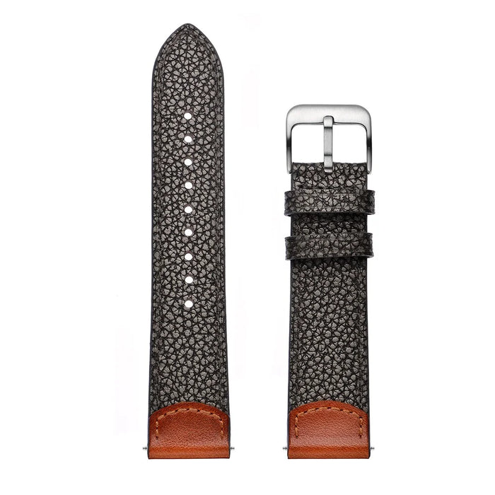 22mm Genuine Leather Stone Texture Watch Strap Replacement for Huawei Watch GT1 / 2 / Watch Magic - 4