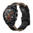 22mm Ribs Style Genuine Leather Watch Strap for Huawei Watch GT / GT 2 46mm / Honor Magic - Black - 7