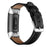 Genuine Leather Coated Smart Watch Band Strap for Fitbit Charge 4 / 3 - Black - 4