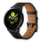 20mm Smart Watch Replacement Strap for Samsung Galaxy Watch4 Classic / Galaxy Watch4 / Galaxy Watch Active1 / Active2 Genuine Cow Leather Band - Black - 3